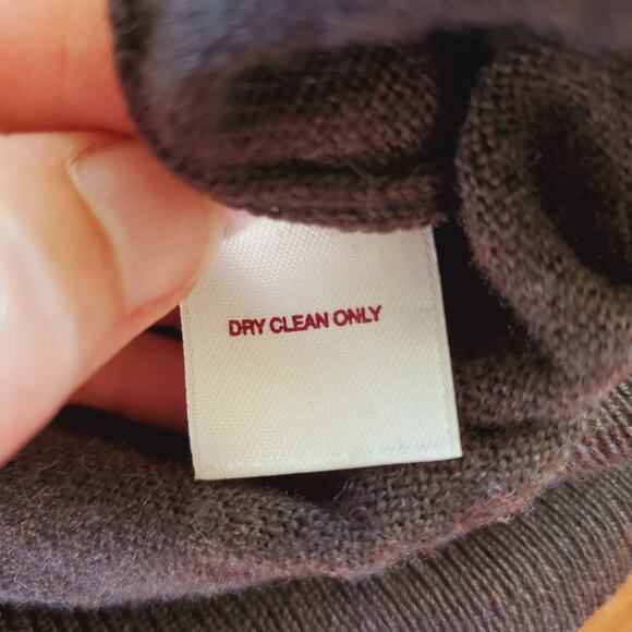 Nordstrom Mens VTG Italian Merino Wool Turtleneck Size XL Brown Preppy Gorpcore - Picture 5 of 9